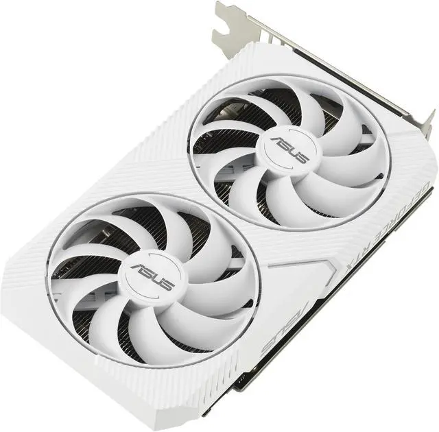 Alt view image 5 of 10 - ASUS Dual GeForce RTX 3060 White Edition 8GB GDDR6 (PCIe 4.0, 8GB GDDR6, HDMI 2.1, DisplayPort 1.4a) DUAL-RTX3060-8G-WHITE