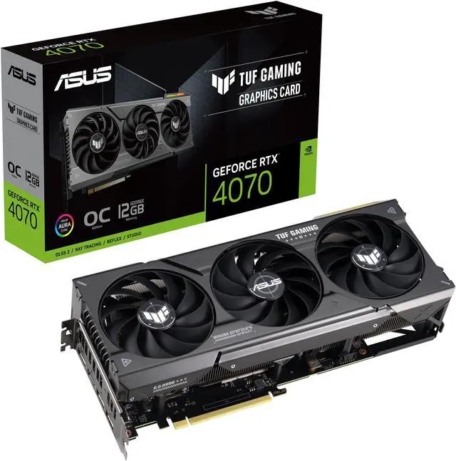 Alt view image 15 of 16 - ASUS TUF Gaming NVIDIA GeForce RTX 4070 OC Edition Gaming Graphics Card (PCIe 4.0, 12GB GDDR6X, HDMI 2.1, DisplayPort 1.4a) TUF-RTX4070-O12G-GAMING
