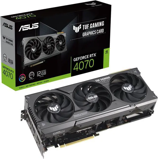 Alt view image 14 of 14 - ASUS TUF Gaming NVIDIA GeForce RTX 4070 Gaming Graphics Card (PCIe 4.0, 12GB GDDR6X, HDMI 2.1, DisplayPort 1.4a) TUF-RTX4070-12G-GAMING