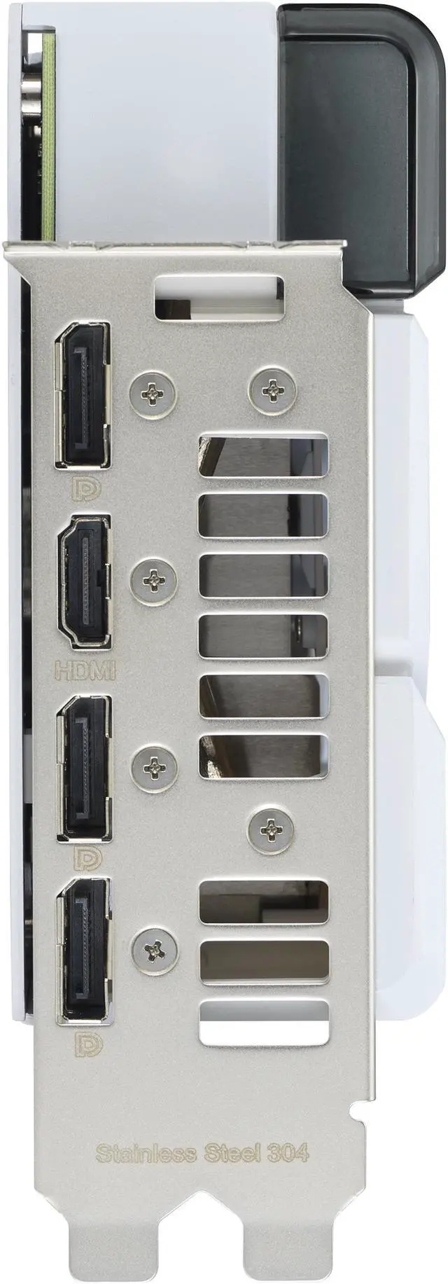 Alt view image 7 of 14 - ASUS Dual GeForce RTX 4070 White Edition 12GB GDDR6X (PCIe 4.0, 12GB GDDR6X, DLSS 3, HDMI 2.1, DisplayPort 1.4a, 2.56-slot design, Axial-tech fan design, 0dB technology) DUAL-RTX4070-12G-WHITE