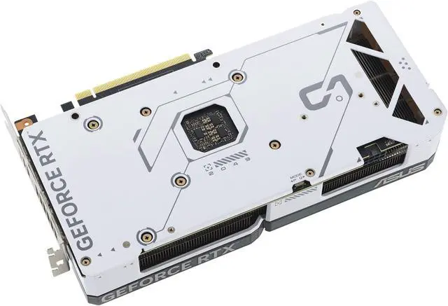 Alt view image 8 of 14 - ASUS Dual GeForce RTX 4070 White Edition 12GB GDDR6X (PCIe 4.0, 12GB GDDR6X, DLSS 3, HDMI 2.1, DisplayPort 1.4a, 2.56-slot design, Axial-tech fan design, 0dB technology) DUAL-RTX4070-12G-WHITE