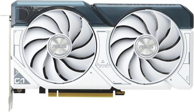 ASUS Dual GeForce RTX 4060 Ti White OC Edition 8GB GDDR6 (PCIe 4.0, 8GB  GDDR6, DLSS 3, HDMI 2.1, DisplayPort 1.4a, Axial-tech fan design, 0dB
