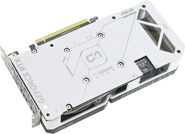 Alt view image 6 of 11 - ASUS Dual GeForce RTX 4060 Ti White OC Edition 8GB GDDR6 (PCIe 4.0, 8GB GDDR6, DLSS 3, HDMI 2.1, DisplayPort 1.4a, Axial-tech fan design, 0dB technology) DUAL-RTX4060TI-O8G-WHITE