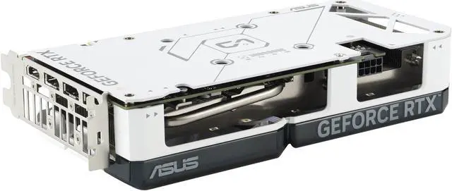 Alt view image 8 of 11 - ASUS Dual GeForce RTX 4060 Ti White OC Edition 8GB GDDR6 (PCIe 4.0, 8GB GDDR6, DLSS 3, HDMI 2.1, DisplayPort 1.4a, Axial-tech fan design, 0dB technology) DUAL-RTX4060TI-O8G-WHITE