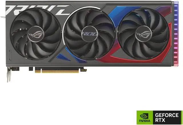 Alt view image 2 of 11 - ASUS ROG Strix GeForce RTX 4060 Ti OC Edition Gaming Graphics Card (PCIe 4.0, 8GB GDDR6, DLSS 3, HDMI 2.1, DisplayPort 1.4a) ROG-STRIX-RTX4060TI-O8G-GAMING