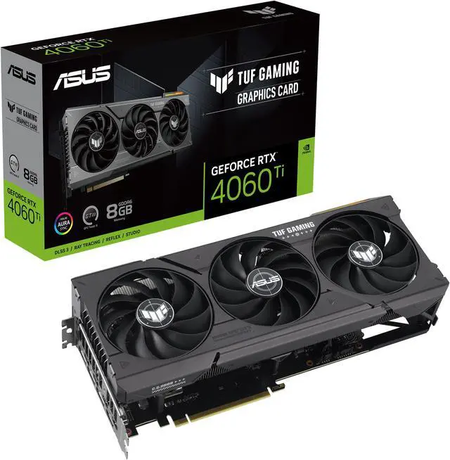 Alt view image 9 of 10 - ASUS TUF Gaming GeForce RTX 4060 Ti Gaming Graphics Card (PCIe 4.0, 8GB GDDR6, DLSS 3, HDMI 2.1a, DisplayPort 1.4a) TUF-RTX4060TI-8G-GAMING