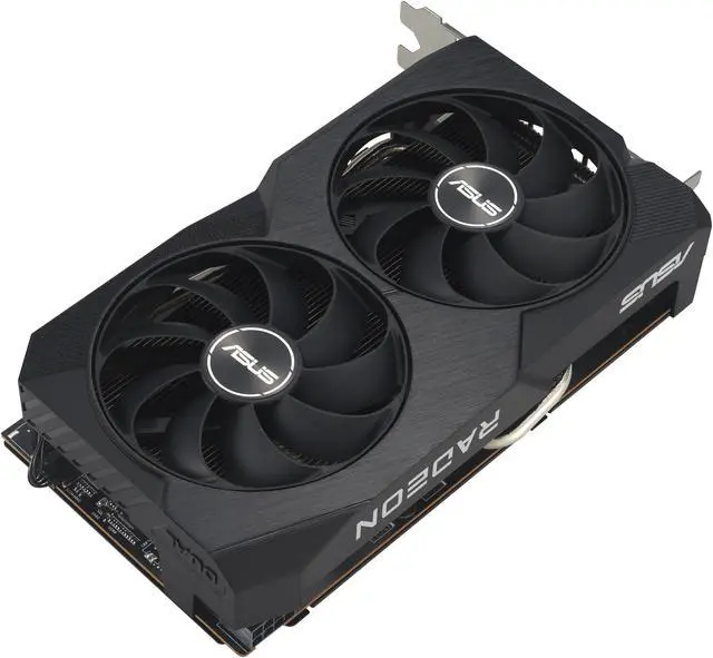 Alt view image 4 of 14 - ASUS Dual Radeon RX 7600 V2 OC Edition 8GB GDDR6 Graphics Card (PCIe 4.0, 8GB GDDR6, HDMI 2.1, DisplayPort 1.4a, 2.5-slot Design, Axial-tech Fans, GPU Tweak III) DUAL-RX7600-O8G-V2