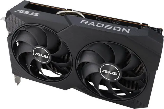 Alt view image 7 of 14 - ASUS Dual Radeon RX 7600 V2 OC Edition 8GB GDDR6 Graphics Card (PCIe 4.0, 8GB GDDR6, HDMI 2.1, DisplayPort 1.4a, 2.5-slot Design, Axial-tech Fans, GPU Tweak III) DUAL-RX7600-O8G-V2