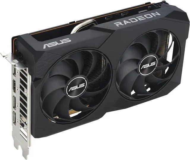 Alt view image 9 of 14 - ASUS Dual Radeon RX 7600 V2 OC Edition 8GB GDDR6 Graphics Card (PCIe 4.0, 8GB GDDR6, HDMI 2.1, DisplayPort 1.4a, 2.5-slot Design, Axial-tech Fans, GPU Tweak III) DUAL-RX7600-O8G-V2