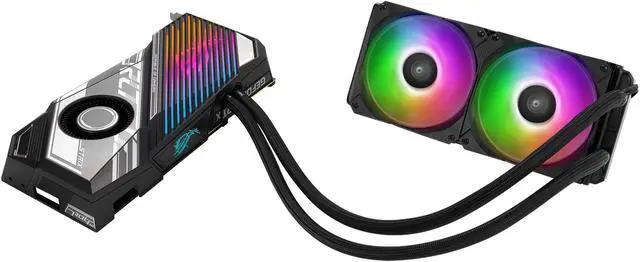 Alt view image 4 of 14 - ASUS ROG Strix LC NVIDIA GeForce RTX 4090 Gaming Graphics Card (PCIe 4.0, 24GB GDDR6X, HDMI 2.1, DisplayPort 1.4a, 240 mm radiator, 560 mm tubing) ROG-STRIX-LC-RTX4090-24G-GAMING