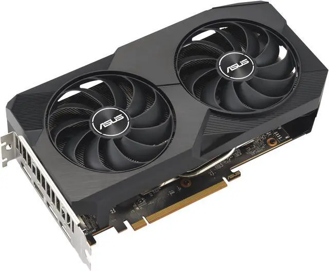 Alt view image 6 of 12 - ASUS Dual AMD Radeon RX 6600 8GB GDDR6 Gaming Graphics Card (AMD RDNA 2, PCIe 4.0, 8GB GDDR6 memory, HDMI 2.1, DisplayPort 1.4a, Axial-tech fan design, 0dB technology) DUAL-RX6600-8G-V2