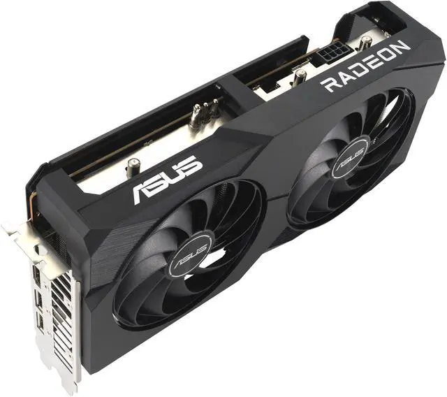 Alt view image 8 of 12 - ASUS Dual AMD Radeon RX 6600 8GB GDDR6 Gaming Graphics Card (AMD RDNA 2, PCIe 4.0, 8GB GDDR6 memory, HDMI 2.1, DisplayPort 1.4a, Axial-tech fan design, 0dB technology) DUAL-RX6600-8G-V2