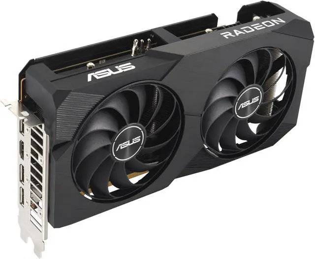 Alt view image 9 of 12 - ASUS Dual AMD Radeon RX 6600 8GB GDDR6 Gaming Graphics Card (AMD RDNA 2, PCIe 4.0, 8GB GDDR6 memory, HDMI 2.1, DisplayPort 1.4a, Axial-tech fan design, 0dB technology) DUAL-RX6600-8G-V2