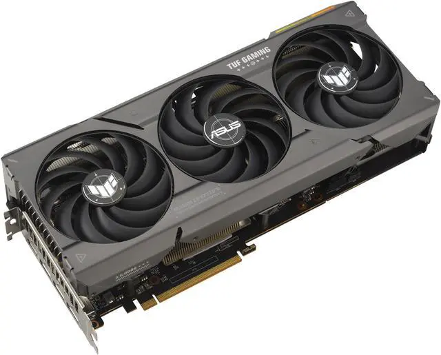 Alt view image 5 of 11 - ASUS TUF Gaming RX 7800 XT OC Edition 16GB GDDR6 (PCIe 4.0, 16GB GDDR6, HDMI 2.1, DisplayPort 2.1) TUF-RX7800XT-O16G-GAMING