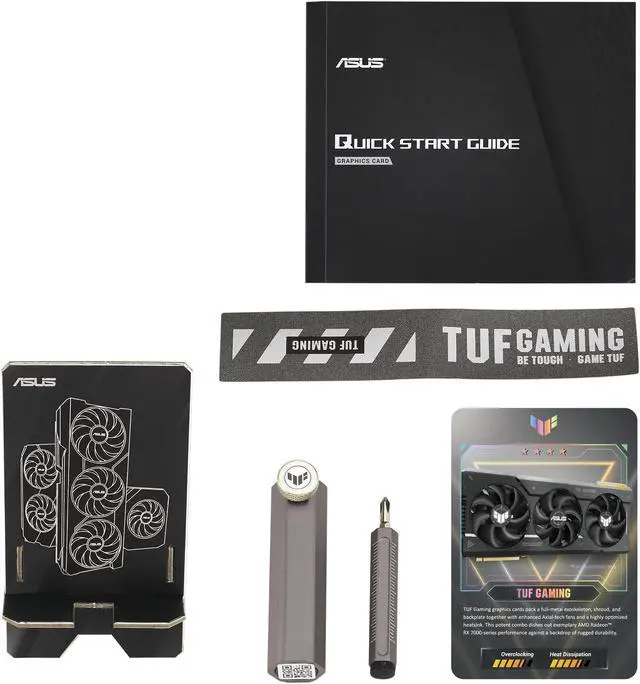 Alt view image 8 of 11 - ASUS TUF Gaming RX 7700 XT OC Edition 12GB GDDR6 (PCIe 4.0, 12GB GDDR6, HDMI 2.1, DisplayPort 2.1) TUF-RX7700XT-O12G-GAMING