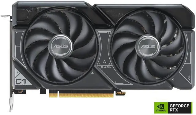 Alt view image 2 of 10 - ASUS Dual GeForce RTX 4060 Ti 16GB Advanced Edition GDDR6 (PCIe 4.0, 16GB GDDR6, DLSS 3, HDMI 2.1a, DisplayPort 1.4a, 2.5-slot design, Axial-tech fan design, 0dB technology) DUAL-RTX4060TI-A16G
