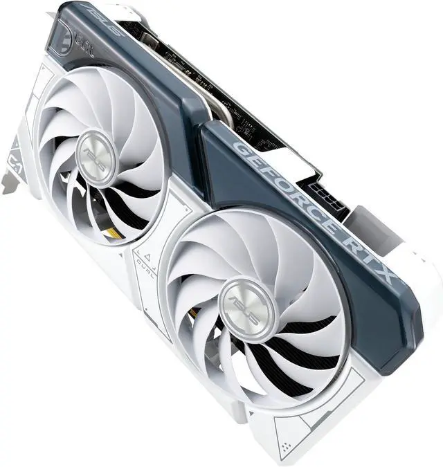 Alt view image 13 of 17 - ASUS Dual GeForce RTX 4060 Ti White Edition 8GB GDDR6 (PCIe 4.0, 8GB GDDR6, DLSS 3, HDMI 2.1, DisplayPort 1.4a, Axial-tech fan design, 0dB technology) DUAL-RTX4060TI-8G-WHITE
