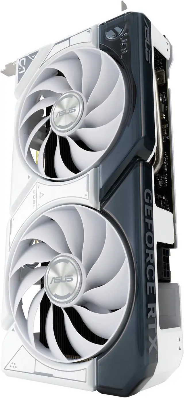 Alt view image 12 of 17 - ASUS Dual GeForce RTX 4060 Ti White Edition 8GB GDDR6 (PCIe 4.0, 8GB GDDR6, DLSS 3, HDMI 2.1, DisplayPort 1.4a, Axial-tech fan design, 0dB technology) DUAL-RTX4060TI-8G-WHITE