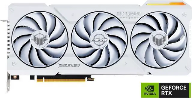 Alt view image 2 of 9 - ASUS TUF Gaming NVIDIA GeForce RTX 4070 Ti OC White Edition Gaming Graphics Card (PCIe 4.0, 12GB GDDR6X, HDMI 2.1a, DisplayPort 1.4a) TUF-RTX4070TI-O12G-WHITE-GAMING