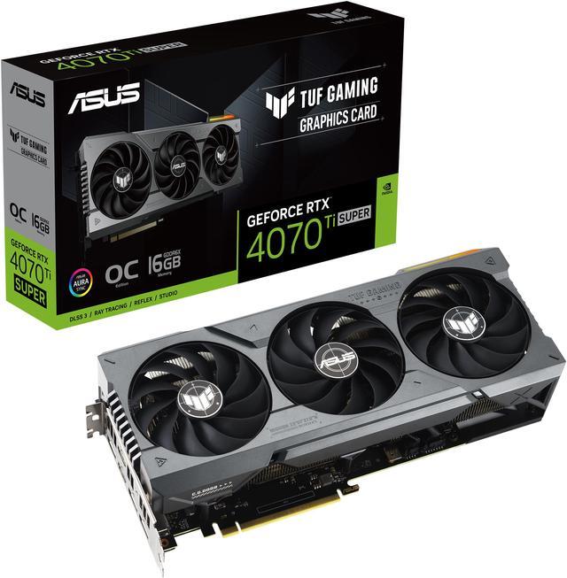 Alt view image 9 of 10 - ASUS TUF Gaming NVIDIA GeForce RTX 4070 Ti SUPER OC Edition Gaming Graphics Card (PCIe 4.0, 16GB GDDR6X, HDMI 2.1a, DisplayPort 1.4a) TUF-RTX4070TIS-O16G-GAMING