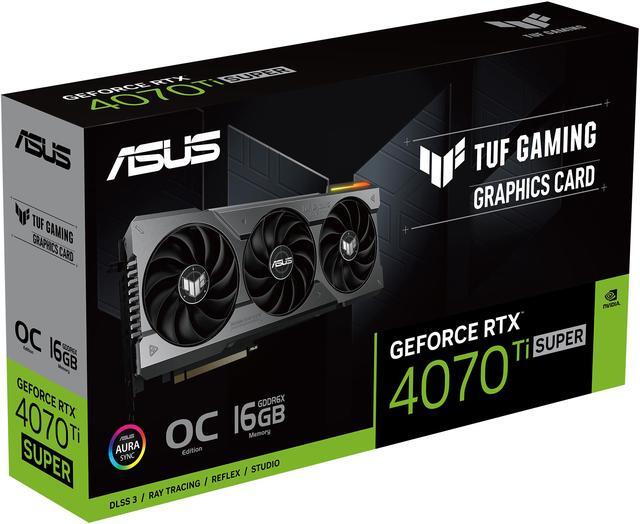 Alt view image 10 of 10 - ASUS TUF Gaming NVIDIA GeForce RTX 4070 Ti SUPER OC Edition Gaming Graphics Card (PCIe 4.0, 16GB GDDR6X, HDMI 2.1a, DisplayPort 1.4a) TUF-RTX4070TIS-O16G-GAMING