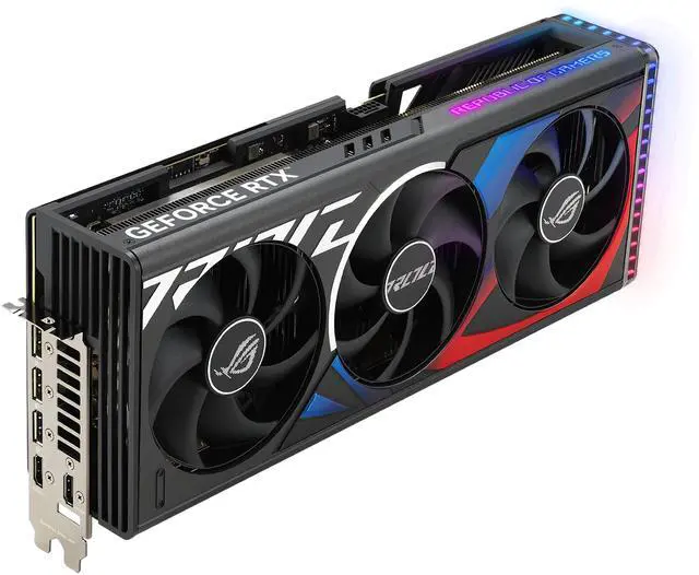 Alt view image 5 of 10 - ASUS ROG Strix GeForce RTX 4080 SUPER OC Edition Gaming Graphics Card (PCIe 4.0, 16GB GDDR6X, DLSS 3, HDMI 2.1a, DisplayPort 1.4a, Vapor chamber, Aura Sync) ROG-STRIX-RTX4080S-O16G-GAMING