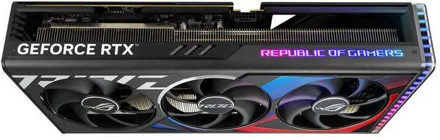 Alt view image 7 of 10 - ASUS ROG Strix GeForce RTX 4080 SUPER OC Edition Gaming Graphics Card (PCIe 4.0, 16GB GDDR6X, DLSS 3, HDMI 2.1a, DisplayPort 1.4a, Vapor chamber, Aura Sync) ROG-STRIX-RTX4080S-O16G-GAMING
