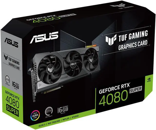 Alt view image 10 of 10 - ASUS TUF Gaming NVIDIA GeForce RTX 4080 SUPER Gaming Graphics Card (PCIe 4.0, 16GB GDDR6X, HDMI 2.1a, DisplayPort 1.4a) TUF-RTX4080S-16G-GAMING