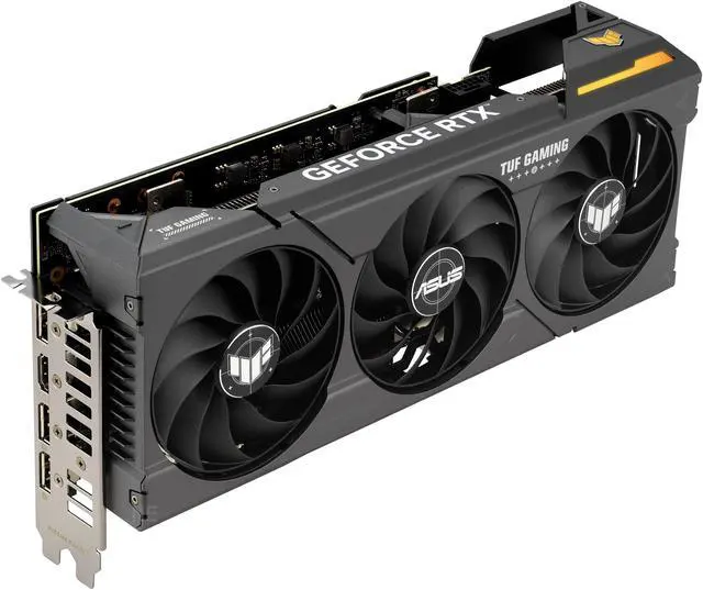 Alt view image 3 of 8 - ASUS TUF Gaming GeForce RTX 4070 SUPER OC Edition Gaming Graphics Card (PCIe 4.0, 12GB GDDR6X, DLSS 3, HDMI 2.1a, DisplayPort 1.4a) TUF-RTX4070S-O12G-GAMING
