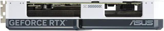 Alt view image 6 of 10 - ASUS Dual GeForce RTX 4070 SUPER White OC Edition (PCIe 4.0, 12GB GDDR6X, DLSS 3, HDMI 2.1a, DisplayPort 1.4a, 2.56-slot design, Axial-tech fan design, Auto-Extreme Tech) DUAL-RTX4070S-O12G-WHITE