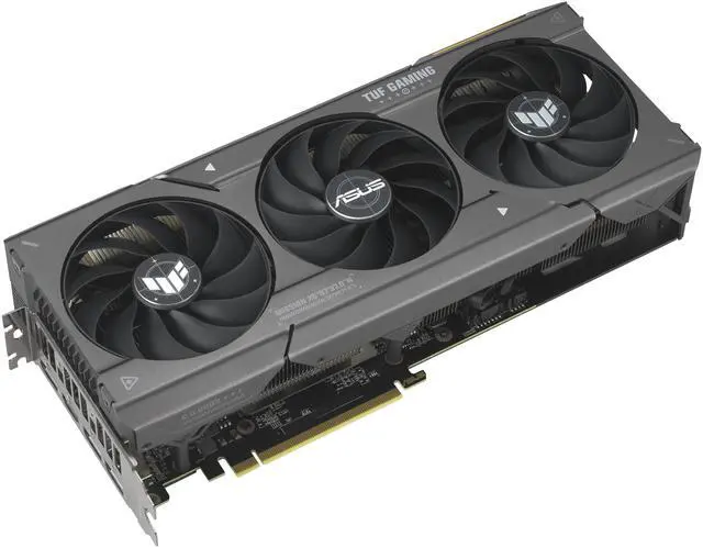 Alt view image 3 of 10 - ASUS TUF Gaming Radeon RX 7600 XT OC Edition 16GB GDDR6 Graphics Card (AMD RDNA 3, PCIe 4.0, HDMI 2.1, DisplayPort 2.1, Axial-tech Fan Design, Auto-extreme Technology) TUF-RX7600XT-O16G-GAMING
