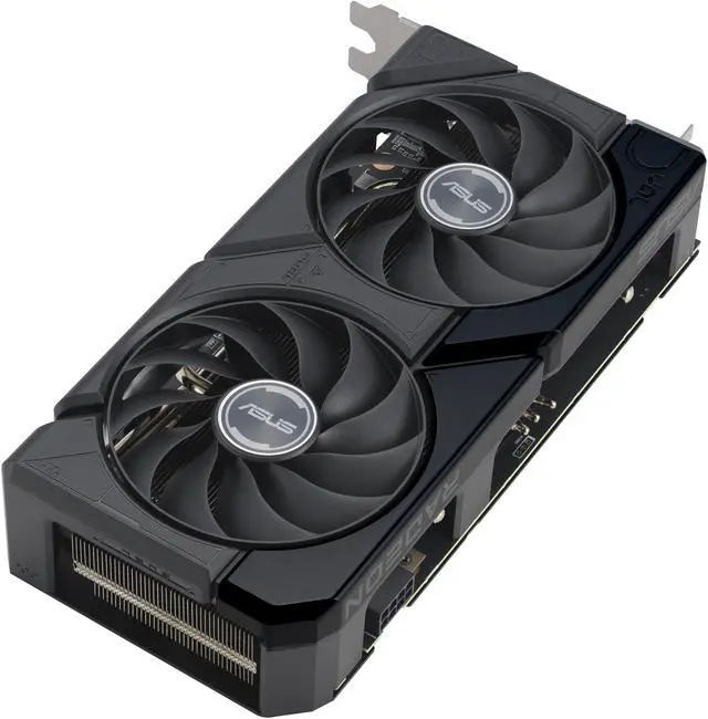Alt view image 4 of 11 - ASUS Dual Radeon RX 7600 XT OC Edition 16GB GDDR6 (AMD RDNA 3, PCIe 4.0, 16GB GDDR6 memory, HDMI 2.1, DisplayPort 2.1, Axial-tech Fan Design, 0dB Technology, Dual BIOS) DUAL-RX7600XT-O16G