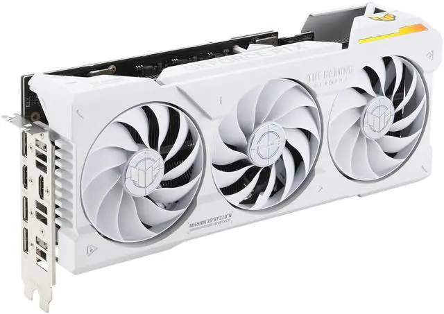 Alt view image 3 of 11 - ASUS TUF Gaming NVIDIA GeForce RTX 4070 Ti SUPER White OC Edition Gaming Graphics Card (PCIe 4.0, 16GB GDDR6X, HDMI 2.1a, DisplayPort 1.4a) TUF-RTX4070TIS-O16G-WHITE-GAMING