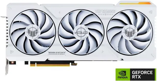 Alt view image 2 of 11 - ASUS TUF Gaming NVIDIA GeForce RTX 4070 Ti SUPER White OC Edition Gaming Graphics Card (PCIe 4.0, 16GB GDDR6X, HDMI 2.1a, DisplayPort 1.4a) TUF-RTX4070TIS-O16G-WHITE-GAMING