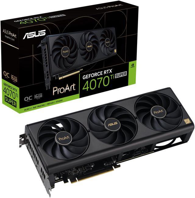 Alt view image 8 of 8 - ASUS ProArt GeForce RTX 4070 Ti SUPER OC Edition Graphics Card (PCIe 4.0, 16GB GDDR6X, DLSS 3, HDMI 2.1a, DisplayPort 1.4a) PROART-RTX4070TIS-O16G