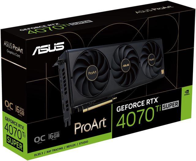 Alt view image 7 of 8 - ASUS ProArt GeForce RTX 4070 Ti SUPER OC Edition Graphics Card (PCIe 4.0, 16GB GDDR6X, DLSS 3, HDMI 2.1a, DisplayPort 1.4a) PROART-RTX4070TIS-O16G