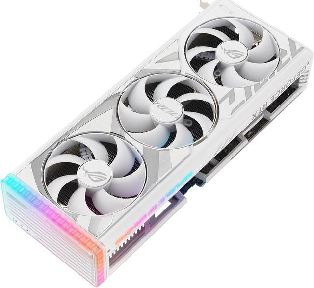 Alt view image 6 of 10 - ASUS ROG Strix GeForce RTX 4080 SUPER White OC Edition Gaming Graphics Card (PCIe 4.0, 16GB GDDR6X, DLSS 3, HDMI 2.1a, DisplayPort 1.4a, Vapor Chamber) ROG-STRIX-RTX4080S-O16G-WHITE