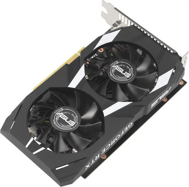 Alt view image 4 of 13 - ASUS Dual NVIDIA GeForce RTX 3050 6GB OC Edition Gaming Graphics Card - PCIe 4.0, 6GB GDDR6 Memory, HDMI 2.1, DisplayPort 1.4a, 2-slot Design, Axial-tech Fan Design, 0dB Technology, DUAL-RTX3050-O6G