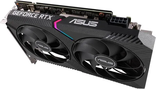 Alt view image 5 of 5 - ASUS Dual NVIDIA GeForce RTX 3050 6GB Gaming Graphics Card - PCIe 4.0, 6GB GDDR6 Memory, HDMI 2.1, DisplayPort 1.4a, 2-slot Design, Axial-tech Fan Design, 0dB Technology, DUAL-RTX3050-6G