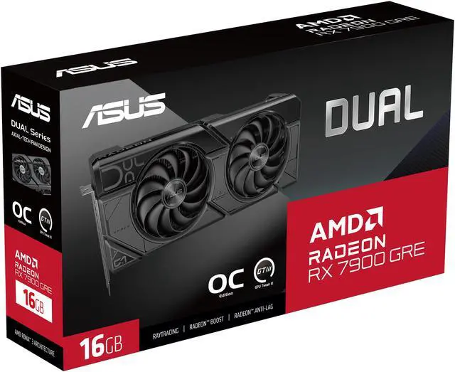 Alt view image 13 of 15 - ASUS Dual Radeon RX 7900 GRE OC Edition 16GB GDDR6 (AMD RDNA 3, PCIe 4.0, HDMI 2.1, DisplayPort 2.1) DUAL-RX7900GRE-O16G
