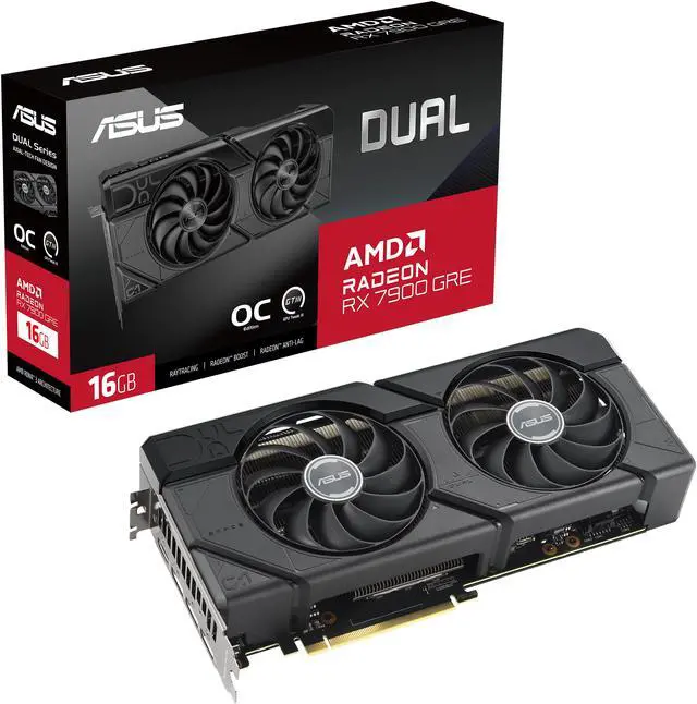 Alt view image 14 of 15 - ASUS Dual Radeon RX 7900 GRE OC Edition 16GB GDDR6 (AMD RDNA 3, PCIe 4.0, HDMI 2.1, DisplayPort 2.1) DUAL-RX7900GRE-O16G