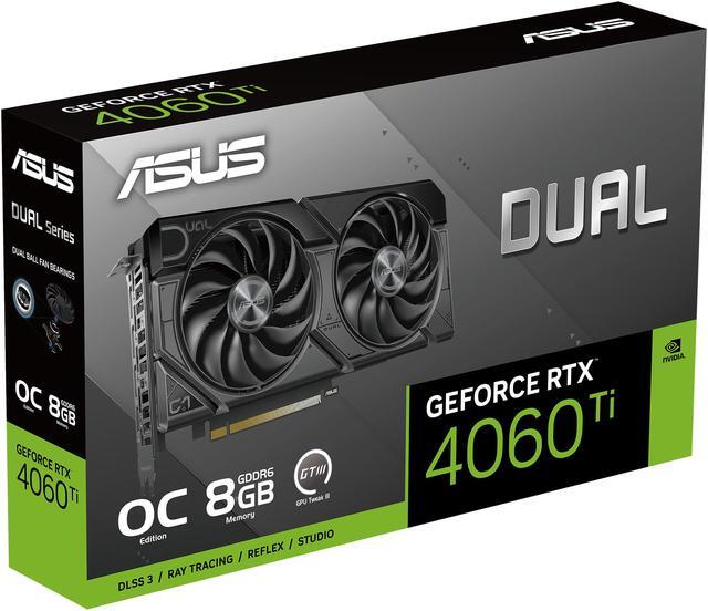 Alt view image 11 of 11 - ASUS Dual GeForce RTX 4060 Ti EVO OC Edition 8GB GDDR6 (PCIe 4.0, 8GB GDDR6, DLSS 3, HDMI 2.1a, DisplayPort 1.4a, Axial-tech fan design, 0dB technology, Auto-Extreme Technology) DUAL-RTX4060TI-O8G-EVO