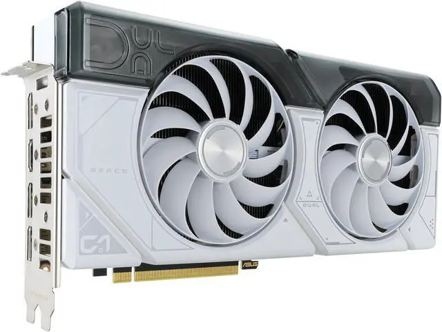 Alt view image 5 of 16 - ASUS Dual GeForce RTX 4070 SUPER White Edition (PCIe 4.0, 12GB GDDR6X, DLSS 3, HDMI 2.1a, DisplayPort 1.4a, 2.56-slot design, Axial-tech fan design, Auto-Extreme Technology) DUAL-RTX4070S-12G-WHITE