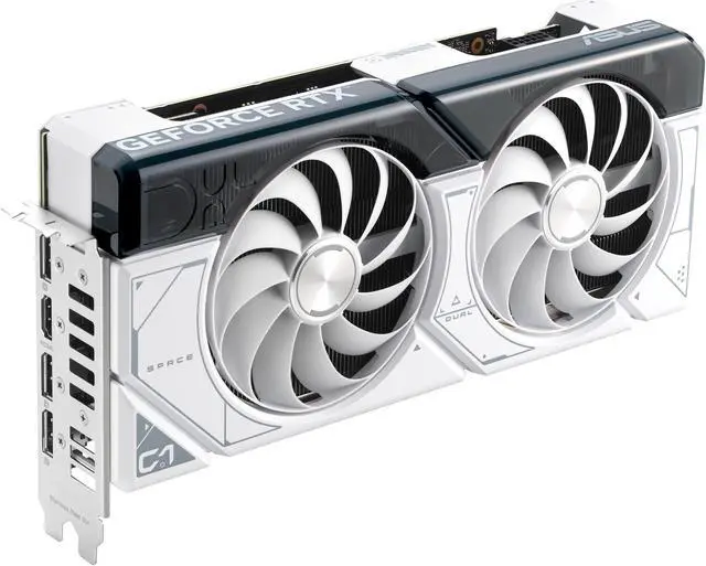 Alt view image 9 of 16 - ASUS Dual GeForce RTX 4070 SUPER White Edition (PCIe 4.0, 12GB GDDR6X, DLSS 3, HDMI 2.1a, DisplayPort 1.4a, 2.56-slot design, Axial-tech fan design, Auto-Extreme Technology) DUAL-RTX4070S-12G-WHITE