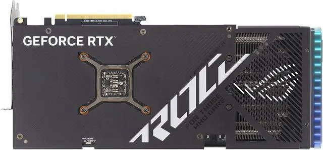 Alt view image 8 of 15 - ASUS ROG Strix GeForce RTX 4070 SUPER Gaming Graphics Card (PCIe 4.0, 12GB GDDR6X, DLSS 3, HDMI 2.1a, DisplayPort 1.4a, Massive vented backplate, Aura Sync) ROG-STRIX-RTX4070S-12G-GAMING