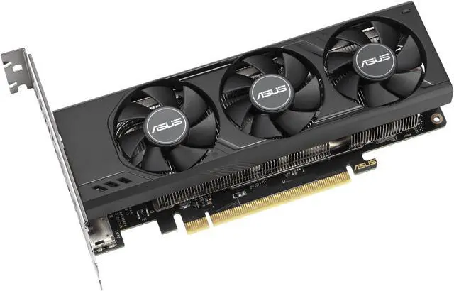 Alt view image 3 of 9 - ASUS GeForce RTX 4060 LP BRK OC Edition 8GB GDDR6 (PCIe 4.0, 8GB GDDR6, DLSS 3, HDMI 2.1a, DisplayPort 1.4a, 2-slot design, Dual Ball Fan Bearings, Auto-Extreme Technology) RTX4060-O8G-LP-BRK