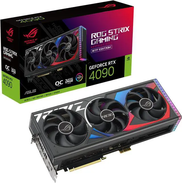 Alt view image 15 of 16 - ASUS ROG Strix GeForce RTX 4090 BTF OC Edition Gaming Graphics Card (PCIe 4.0, Exclusive to ASUS BTF ATX Motherboards, GC-HPWR Gold Finger, Hidden-Connector Design) ROG-STRIX-RTX4090-O24G-BTF-GAMING