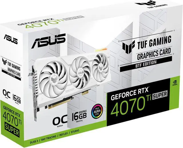 Alt view image 15 of 16 - ASUS TUF Gaming GeForce RTX 4070 Ti SUPER BTF White OC Edition Gaming Graphics Card (Exclusive to ASUS BTF ATX Motherboards, Graphics card high-power gold finger) TUF-RTX4070TIS-O16G-BTF-WHITE