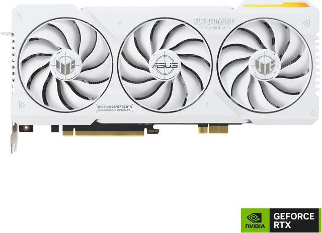 Alt view image 2 of 16 - ASUS TUF Gaming GeForce RTX 4070 Ti SUPER BTF White OC Edition Gaming Graphics Card (Exclusive to ASUS BTF ATX Motherboards, Graphics card high-power gold finger) TUF-RTX4070TIS-O16G-BTF-WHITE
