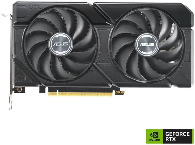 Alt view image 2 of 10 - ASUS Dual GeForce RTX 4060 Ti EVO OC Edition 16GB GDDR6 (PCIe 4.0, 16GB GDDR6, DLSS 3, HDMI 2.1a, DisplayPort 1.4a, 2.5-slot design, Axial-tech fan design, 0dB technology) DUAL-RTX4060TI-O16G-EVO